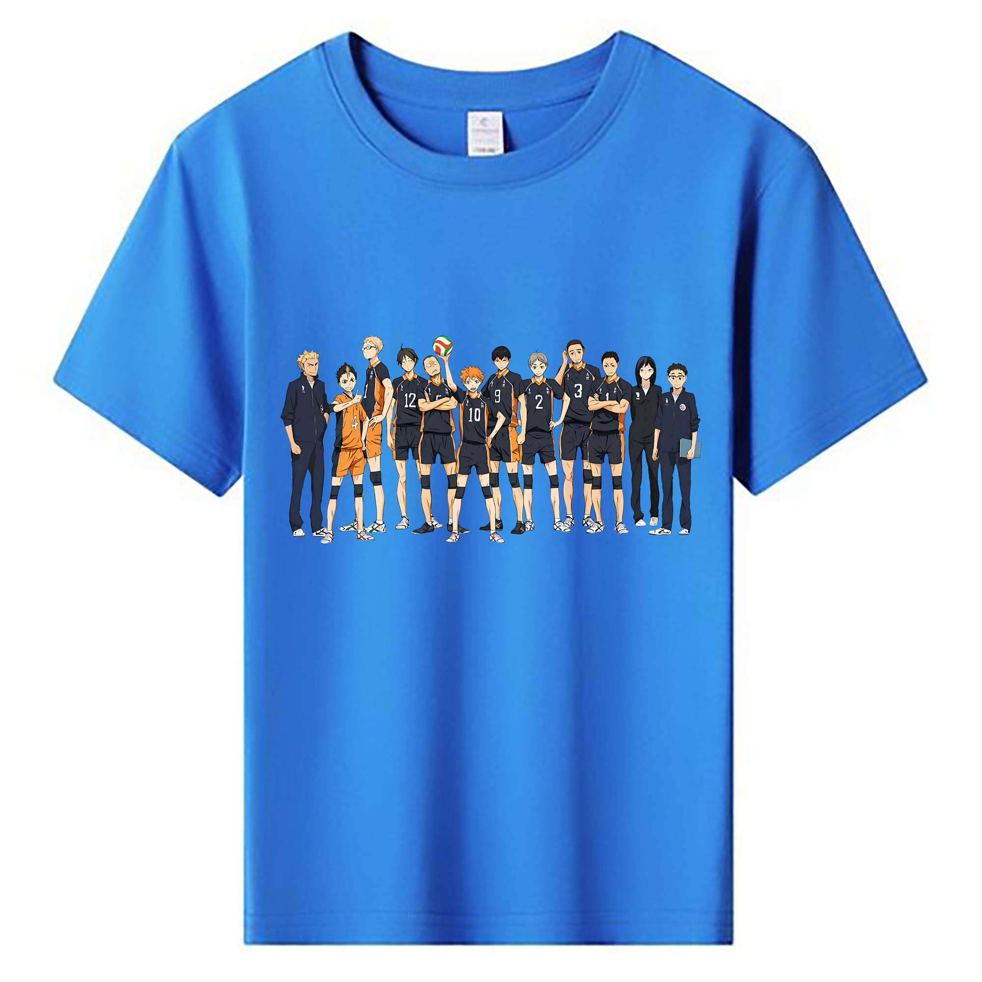 （画像用） ハイキュー!! Haikyu!! 綿100％キッズTシャツ（フロントプリント）